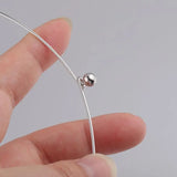 5pcs Stainless Steel 1mm Wire Necklace Circle Torques Collar Choker