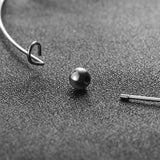 5pcs Stainless Steel 1mm Wire Necklace Circle Torques Collar Choker