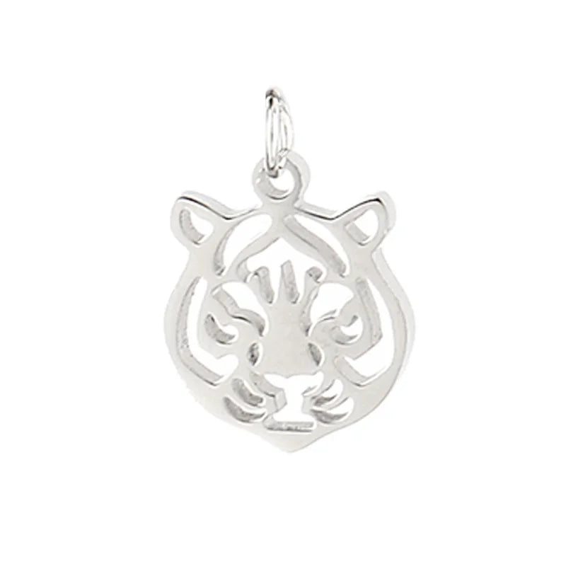 5pcs Stainless Steel Animal Charms for DIY Jewelry Making
