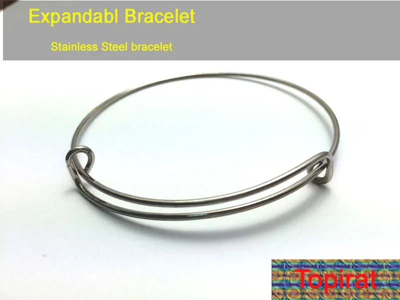 5pcs/lot Stainless Steel Cuff Bracelet DIY Jewelry Making