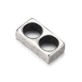 5pcs Stainless Steel Double Hole 5mm Spacer Beads for DIY Jewelry Making