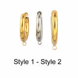 5pcs Stainless Steel Ear Hoop Earring Hooks French Earrings DIY Jewelry Making