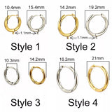 5pcs Stainless Steel Ear Hoop Earring Hooks French Earrings DIY Jewelry Making