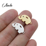 5pcs Elephant Zircon Eye Bracelets Charm Pendants DIY Charms Accessories