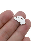 5pcs Elephant Zircon Eye Bracelets Charm Pendants DIY Charms Accessories
