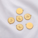 5pcs Stainless Steel Moon Charms Pendant DIY Jewelry Making