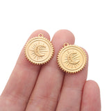 5pcs Stainless Steel Moon Charms Pendant DIY Jewelry Making