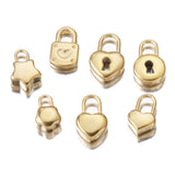 5pcs Stainless Steel Key Charms Couple Love Pendants Diy Jewelry Makings