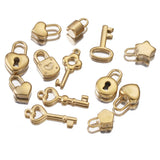 5pcs Stainless Steel Key Charms Couple Love Pendants Diy Jewelry Makings