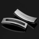 5pcs Stainless Steel Long Tube Beads for Leather Cord DIY Jewelry Making