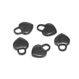 5pcs Stainless Steel Heart Pendant Necklace Charms DIY Jewelry