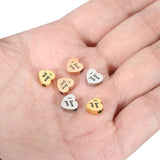 5pcs Surgical Steel Heart Bead Spacer Beads for Jewelry Making