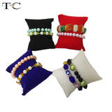 5pcs Watch Pillow Jewelry Display Bracelet Holder Chain Banger Organizer