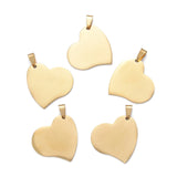 5pcs Stainless Steel Stamping Blank Tag Pendant For Jewelry Making