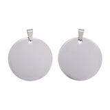 5pcs Stainless Steel Stamping Blank Tag Pendant For Jewelry Making