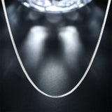 5pcs Silver Plated 925 Silver Snake Chain 2mm Necklace