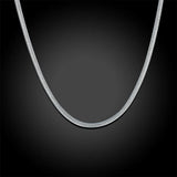 5pcs Silver Plated 925 Silver Snake Chain 2mm Necklace