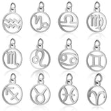 Zodiac Sign Stainless Steel Gemini Horoscope Necklace Pendant