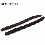 5pcs 13x6.2x180mm Braided Leather Rope Brown Cord DIY Bracelet Jewelry