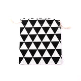 5pcs Linen Drawstring Gift Bags 14*16cm Cotton Pouches