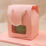 Colorful Window Box with Handle for Wedding/Candy/Teas/Gifts
