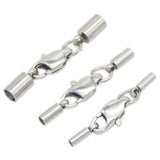5pcs Stainless Steel Clasps for Leather Cord Lock DIY Bracelet