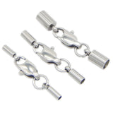 5pcs Stainless Steel Clasps for Leather Cord Lock DIY Bracelet