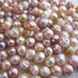 5pcs Loose Beads Multicolor 10-12mm Freshwater Pearl Keshi for Jewelry Making