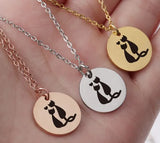 5pcs/lot Personalized Stainless Steel Rose Necklaces 45cm Chain Jewelry Gift