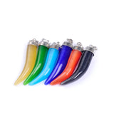 5pcs Opal Stone Cat Eyes Pepper Shape Charm Pendant DIY Jewelry Making