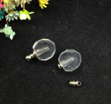 5pcs Mixed Small Heart Glass Vial Pendant DIY Jewelry Findings