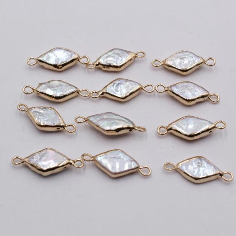 5pcs Baroque Pearl Charms For DIY Jewelry