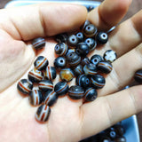 5pcs Natural Red Agate Dzi Horseshoe Bracelet Necklace Earrings Set