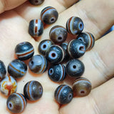 5pcs Natural Red Agate Dzi Horseshoe Bracelet Necklace Earrings Set