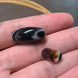 5pcs Natural Old Winding Striped Eyes Agate Beads Unique Accessories Jewelry