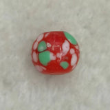 5pcs Natural Painted Old Glass Beads DIY Jewelry Accessories