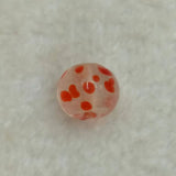 5pcs Natural Painted Old Glass Beads DIY Jewelry Accessories