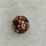 5pcs Natural Painted Old Glass Beads DIY Jewelry Accessories