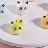 5pcs Acrylic Mouse Charm Connectors DIY Earrings Hair Jewelry Making
