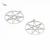 7 Pointed Star Kabbalah Charm Pendant Stainless Steel 28x25mm