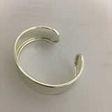 5pcs Silver Tone Wide Bangle Bracelet DIY Jewelry Making