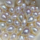 5pcs Natural Pearl Luster Water Drop Beads for Jewelry Making