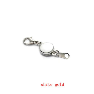 5pcs Magnetic Jewelry Clasps Silver Tone Rose Bracelet Necklace Clasps