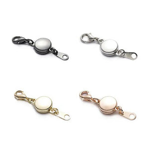 5pcs Magnetic Jewelry Clasps Silver Tone Rose Bracelet Necklace Clasps