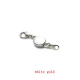 5pcs Magnetic Jewelry Clasps Silver Tone Rose Bracelet Necklace Clasps