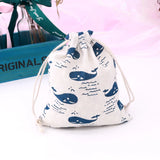 5pcs Small Fish Cotton Gift Bags 14*16cm Jewelry Packaging