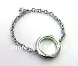 5pcs 30mm Round Locket for Living Charms Bracelet, Love Note