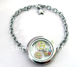 5pcs 30mm Round Locket for Living Charms Bracelet, Love Note