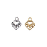 5pcs Stainless Steel High Hot Heart Flower Charms Pendant for DIY