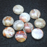 5pcs Mexico Stone Cabochons Round Shape 18mm 20mm for Women Pendants